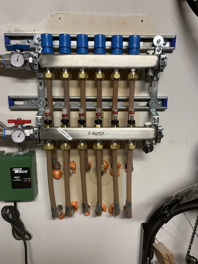 Plumber performing Gas Line Installation at a residential property in North Berwick